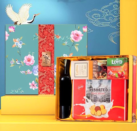 MẪU HỘP QUÀ TẾT 2023 CÓ IN LOGO MIỄN PHÍ MẪU 1